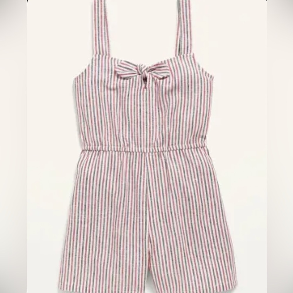 Old Navy Red and White Striped Kids Romper